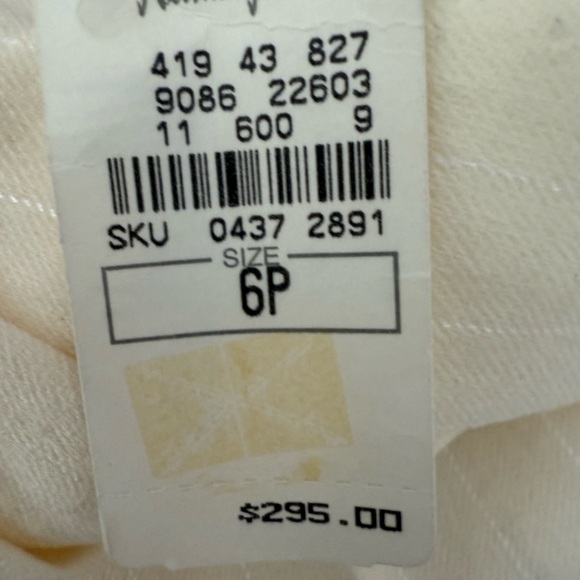 Burberry Off-White Ladies Trousers Size 6P Great Condition$29 - Picture 7 of 8